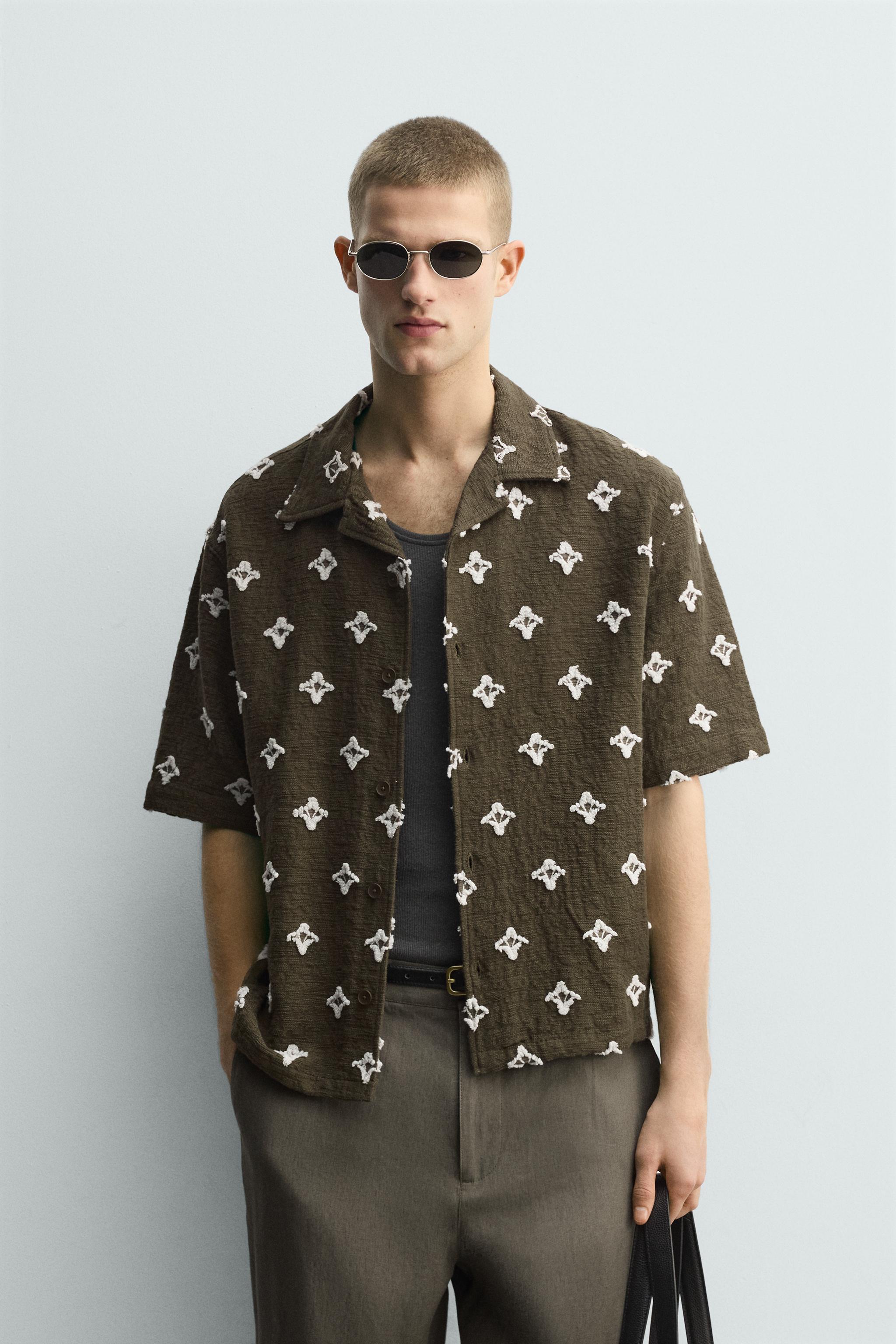 CHEMISE JACQUARD TEXTURÉE